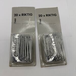 2 packages Ikea 20 x RIKTIG Curtain Pins